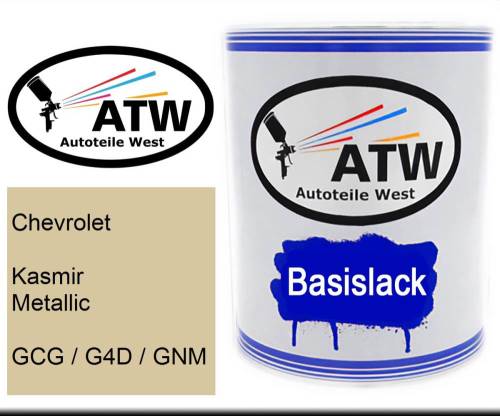 Chevrolet, Kasmir Metallic, GCG / G4D / GNM: 1L Lackdose, von ATW Autoteile West.